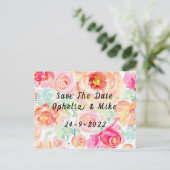 Flora; Boho Happy kleuren Uitnodiging Briefkaart (Staand voorkant)