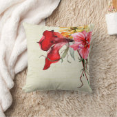 Flora Botanica Waterverf Flowers Burlap Kussen (Deken)
