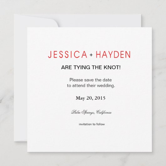 Flora Botanica Waterverf Sparen de Datum Save The Date (Achterkant)