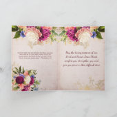 flora botanische Gold Accepteert sympathie Kaart (Binnen)