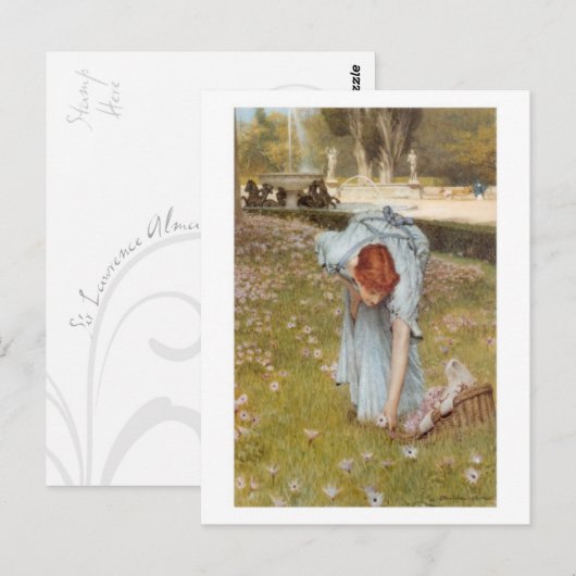 Flora - briefkaart Sir Lawrence Alma-Tadema (Voorkant / Achterkant)