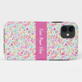 Flora Bright Pattern Case-Mate iPhone Case (Achterkant (horizontaal))