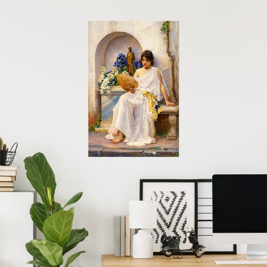 Flora by John William Waterhouse Poster (Thuiskantoor)