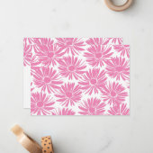 Flora Custom Stationery Notitiekaartje (Voorkant / Achterkant in situ)