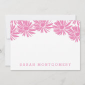 Flora Custom Stationery Notitiekaartje (Achterkant)