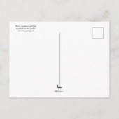 Flora de bloemmeid briefkaart (Achterkant)