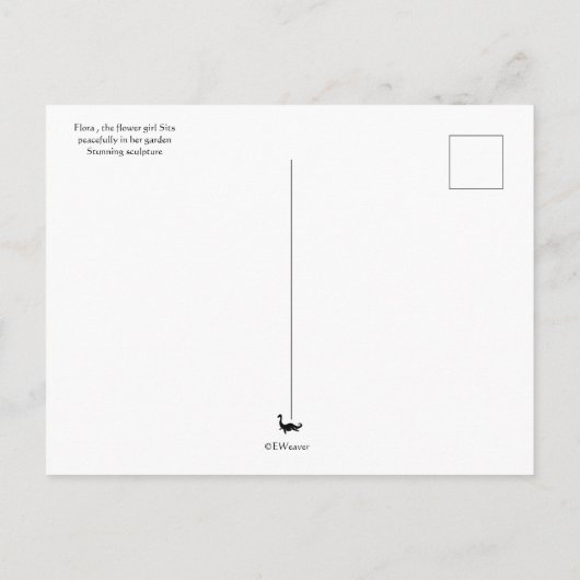 Flora de bloemmeid briefkaart (Achterkant)