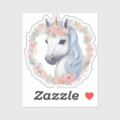 Flora de Eenhoorn: Vinyl Sticker (Vel)