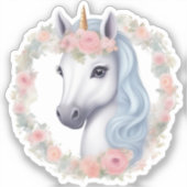 Flora de Eenhoorn: Vinyl Sticker (Voorkant)