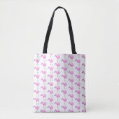 Flora De Flamingo Patroon Tote Bag (Voorkant)