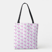 Flora De Flamingo Patroon Tote Bag (Achterkant)