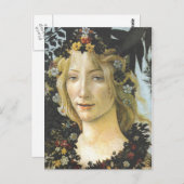 Flora (details van Primavera) Botticelli Fine Art Briefkaart (Voorkant / Achterkant)