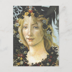 Flora (details van Primavera) Botticelli Fine Art Briefkaart