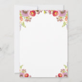 Flora Doe Baby shower Kaart (Achterkant)