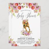 Flora Doe Baby shower Kaart (Voorkant / Achterkant)