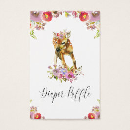 Flora Doe Diaper Raffle Visitekaartje