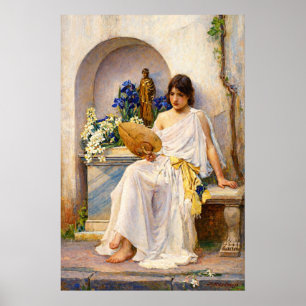 Flora door John William Waterhouse Poster