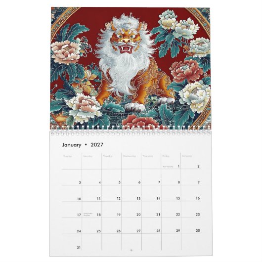 Flora-dynastie Kalender (Jan 2027)