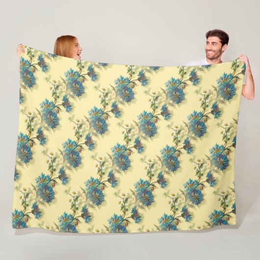  flora en bloemen fleece deken (In situ)