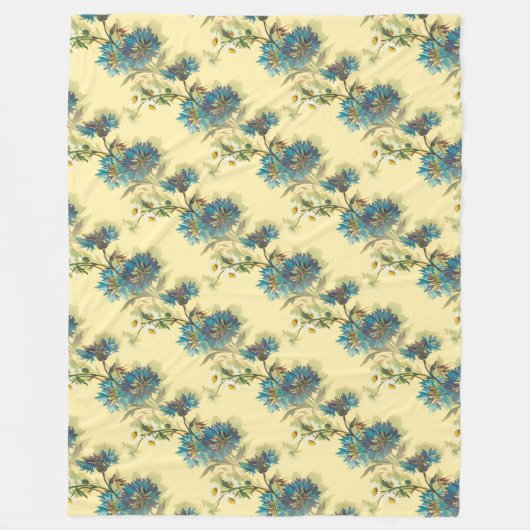  flora en bloemen fleece deken (Voorkant)