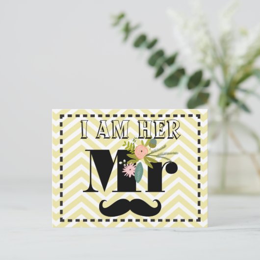 Flora en fauna Ik ben haar Mr. Briefkaart (Staand voorkant)