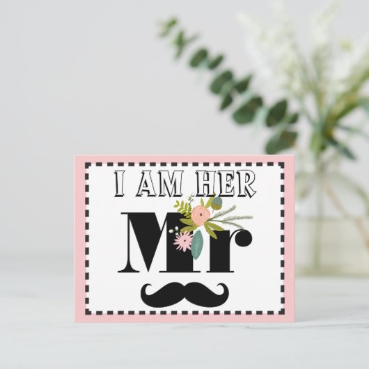 Flora en fauna Ik ben haar Mr. Briefkaart (Staand voorkant)