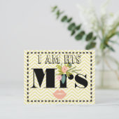 Flora en fauna Ik ben Zijn Mrs. Briefkaart (Staand voorkant)