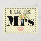 Flora en fauna Ik ben Zijn Mrs. Briefkaart (Achterkant)