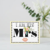 Flora en fauna Ik ben Zijn Mrs. Briefkaart (Staand voorkant)