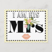 Flora en fauna Ik ben Zijn Mrs. Briefkaart (Achterkant)