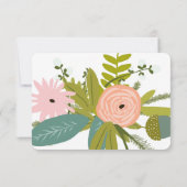 Flora en fauna Invitation RSVP (Achterkant)