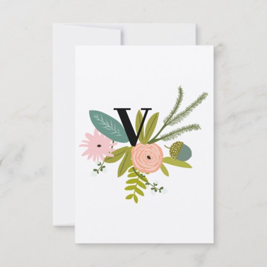 Flora en fauna Invitation RSVP (Achterkant)