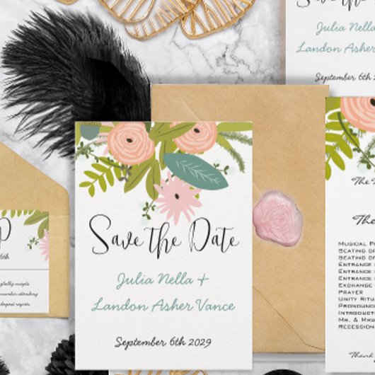 Flora en fauna save the date