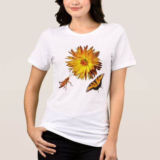 Flora en fauna Tri-Blend shirt (Voorkant)