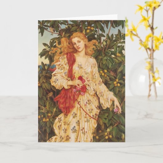 Flora | Evelyn De Morgan Kaart (Gele Bloem)
