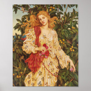 Flora   Evelyn De Morgan Poster