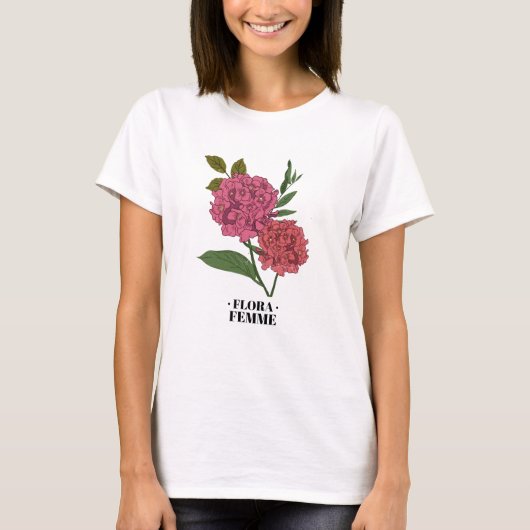 Flora Femme vrouwen botanici T-shirt (Voorkant)
