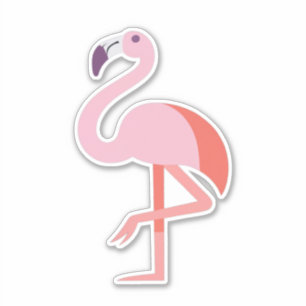 Flora Flamingo Classic Ronde Sticker