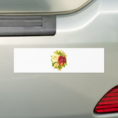 flora flora bloem plant roos bumpersticker (Op auto)