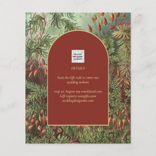  flora flora flora wEDDING Flyer (Achterkant)