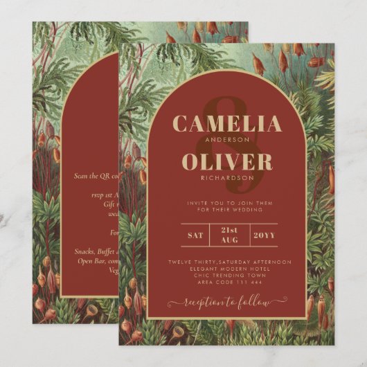  flora flora flora wEDDING Kaart (Voorkant / Achterkant)