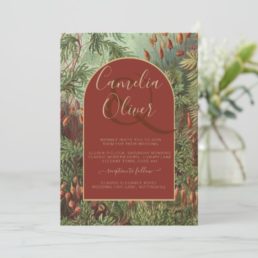  flora flora flora wEDDING Kaart (Staand voorkant)