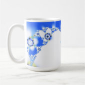 Flora Fractal Abstracte naam Tekst Koffiemok (Links)