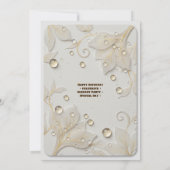 Flora Garden Elegant Birthday Invitation Template  Kaart (Achterkant)