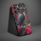 Flora gepersonaliseerde vogelnaam iPhone hoesje