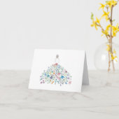 Flora gevouwen notitie Kaart (Gele Bloem)