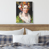 Flora | Giuseppe Arcimboldo | Canvas Afdruk (Insitu (Slaapkamer))