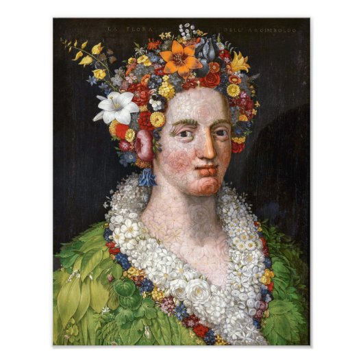 Flora | Giuseppe Arcimboldo | Foto Afdruk (Voorkant)