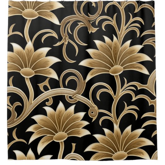 Flora Goldish Style Douchegordijn (Voorkant)