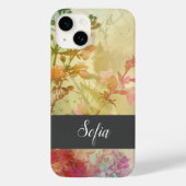  Flora Grunge aangepaste telefoonhoesje Case-Mate iPhone Case (Achterkant)